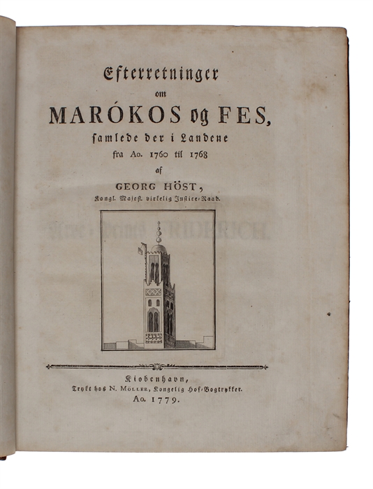 Efterretninger om Marókos og Fes, samlede der i Landene fra Ao.1760 til 1768.