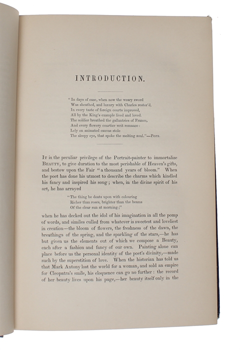 Memoirs of the Beauties of the Court of Charles the Second with Their Portraits, After Sir Peter Lely and Other Eminent Painters: Illustrating the diaries of Pepys, Evelyn , Clarendon, and Other Contemporary Writers.