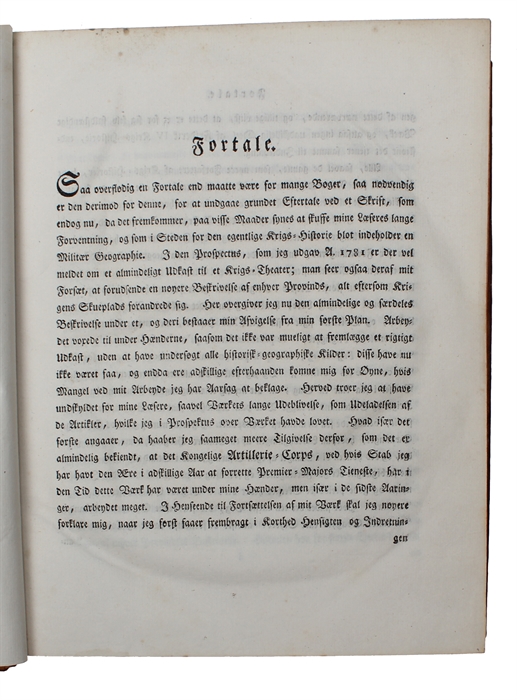 Almindelig Udkast af Krigens Skueplads, eller geographisk, topographisk og historisk Beskrivelse over Kongerigerne: Danmark, Norge og Sverrig samt deres Tydske Provindser, som Indledning til Kong Frederik IV Krigs=Historie...fordansket ved Thomas Thaa...