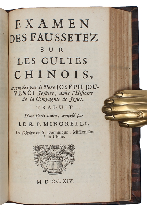 Recueil de pièces touchant l'histoire de la Compagnie de Jésus, composée par J. Jouvenci, et supprimée par Arrêt du Parlement de Paris du 24 Mars 1713. Seconde édition revue, corrigée & augmentée [Petitpied] (+) Examen des faussetez sur les cultes ...