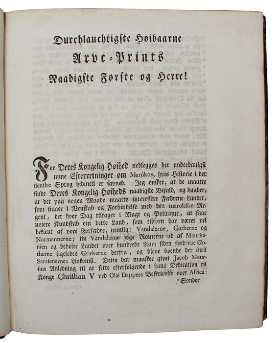 Efterretninger om Marókos og Fes, samlede der i Landene fra Ao.1760 til 1768.