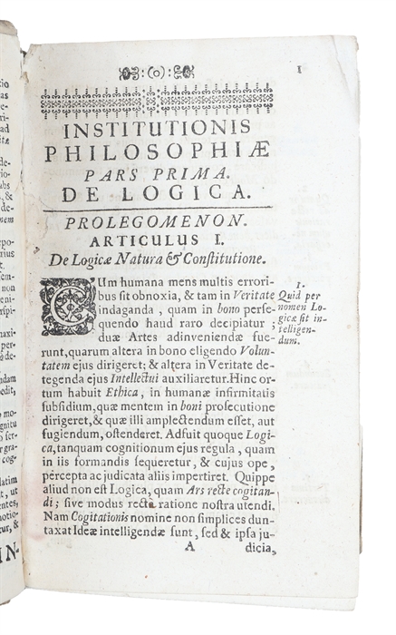 Institutio philosophiae secundum Principia D. Renati Descartes Nova Methodo adornata & explicata.