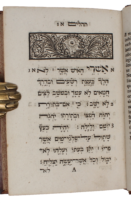 ספר תהלים. Psalterium (Sefer Tehilim). Edendum curavit Gott. Aug. Franckius.