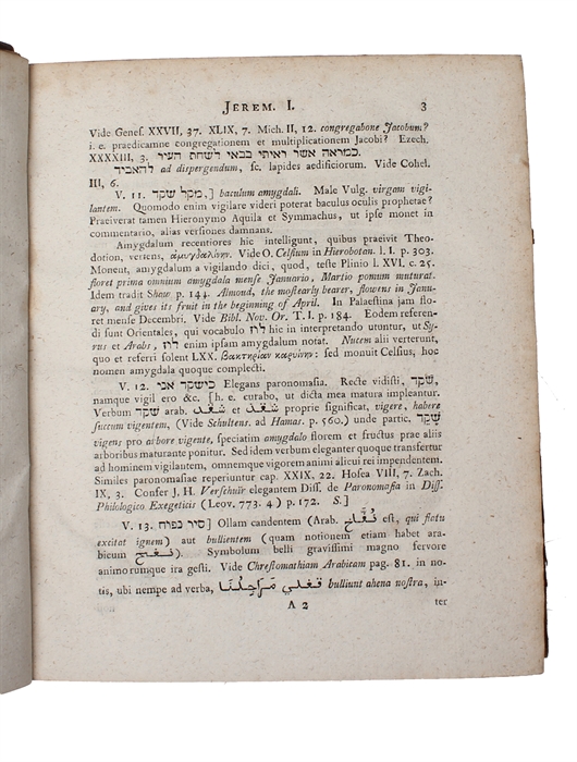 Observationes philologicae et criticae in Jeremiae vaticinia et Threnos.