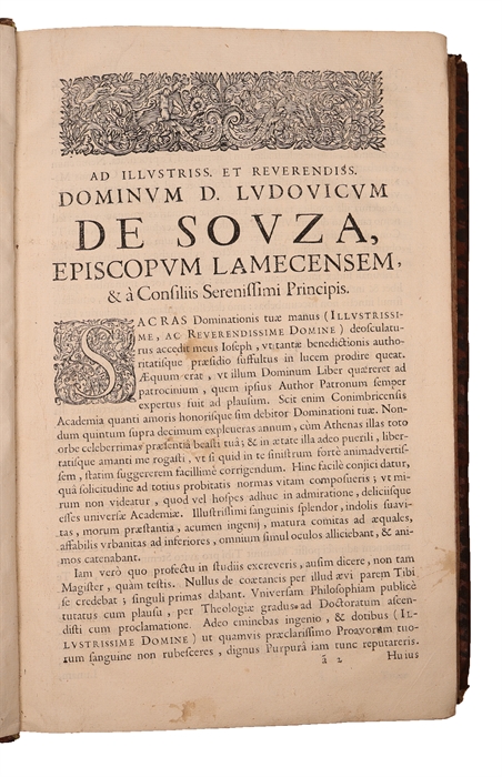 Sacrarum Literarum in Conimbricensi Collegio olim professoris; Ioseph Rachelis Filius Illustratus, Illustrissimo & Reverendissimo Domino, D.Ludovico de Souza.