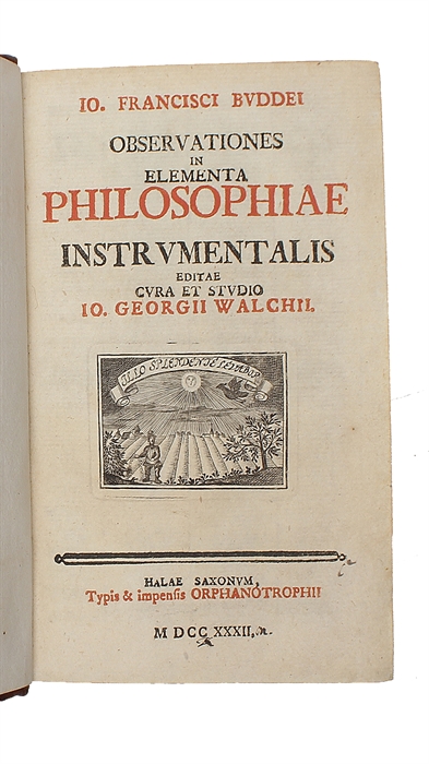 Observationes in elementa philosophiae instrumentalis.