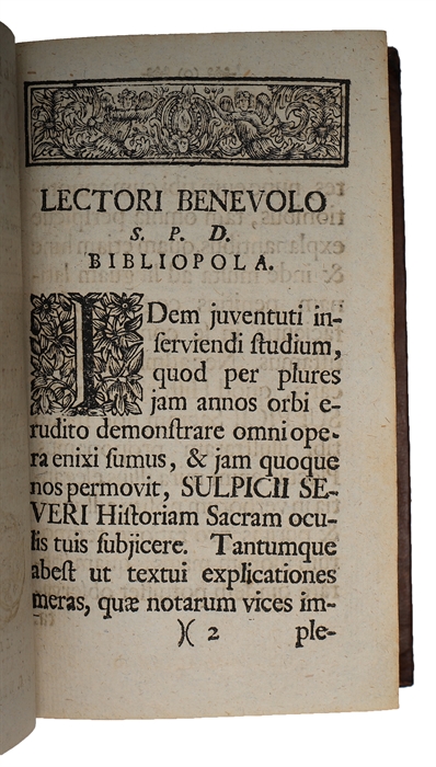 Historia sacra, ubi textus, collatione instituta cum antiquissimis editionibus, accurate recensetur