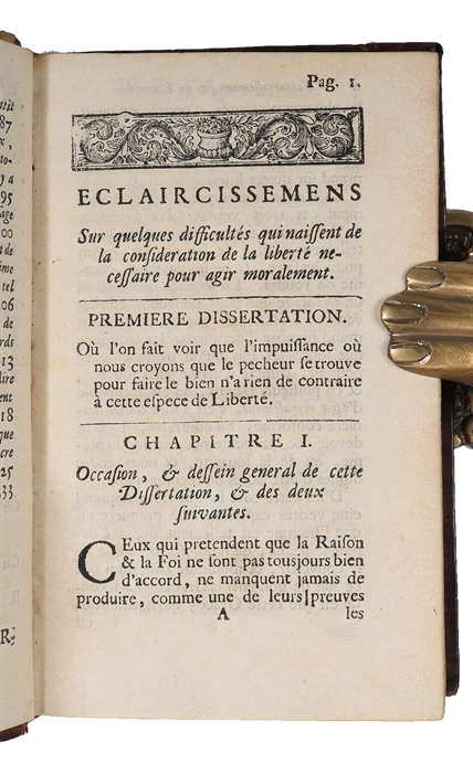 Eclaircissemens sur quelques difficultez qui naissent de la consideration de la liberté (...).