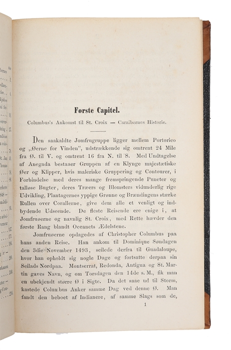 En historisk Beretning om dansk-vestindiske Öer. St. Croix, St. Thomas og St. Jan tildeels efter Engelsk.