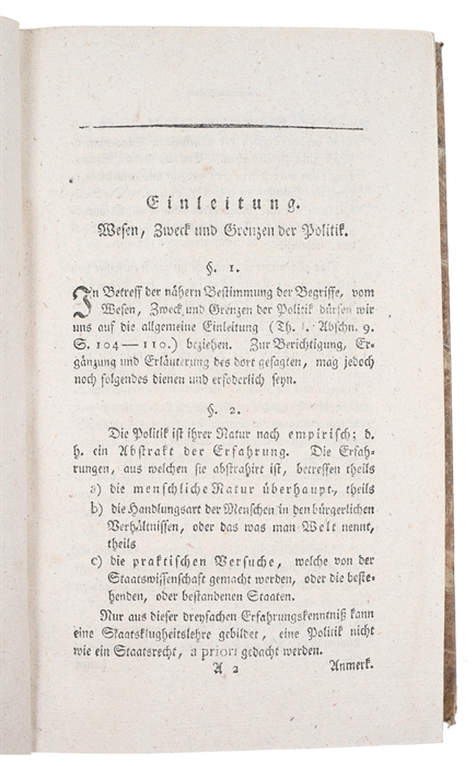 Handbuch der allgemeinen Staatswissenschaft nach Schlözers Grundriss. 6 vols. 