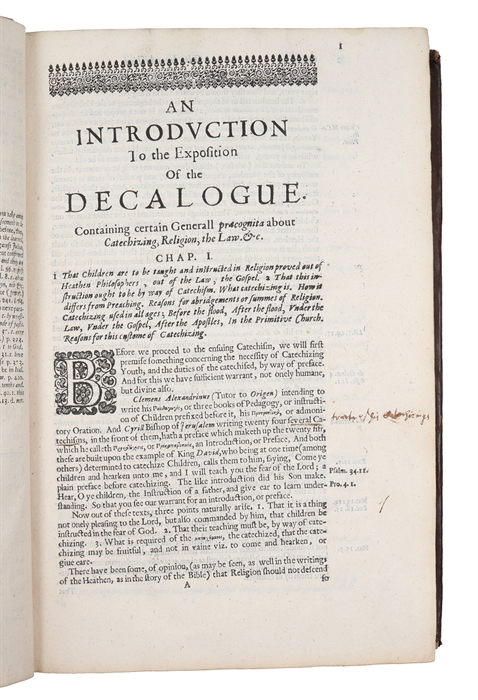 The pattern of catechistical doctrine at large or A learned and pious exposition of the Ten Commandments. With an introduction, containing the use and benefit of catechizing, the generall grounds of religion, and the truth of Christian religion in par...