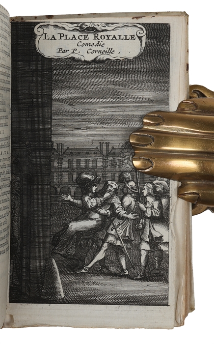L'Amour a la mode, comedie (+) Melite, Comedie (+) La Place Royale, Comedie (+) Othon, Tragedie (+) Antiochus, Tragi-comedie (+) Persee et Demetrius, Tragedie (+) Agesilas, Tragedie. En Vers libre rimez.