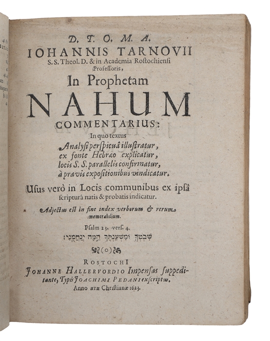 In prophetam Micham commentarius In quo textus analysi perspicuâ illustratur, ex fonte Hebraeo explicatur (+) In prophetam Nahum commentarius in quo textus analysi perspicua illustratur (+)  In prophetam Habacuc commentarius (+) In prophetam Sophonia...