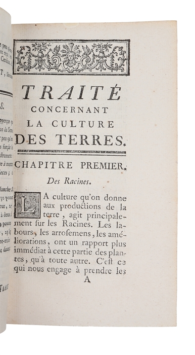 Traité de la culture des terres, suivant les principes de M. Tull, Anglois. Nouvelle Edition Corrigée et augmentée. Vol. 1 & 2 (out of 6). 