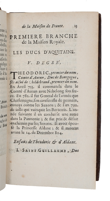 Histoire de la veritable origine de la troisieme race des Rois de France composee par Monsieur le duc d'Espernon et publiée par M. de Prade. 3 parts.