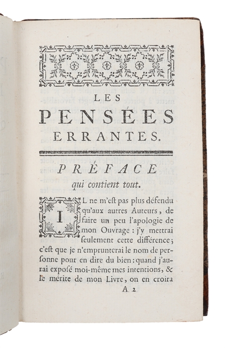 Les pensées errantes avec quelques lettres d'un Indien: par Madame de ***.