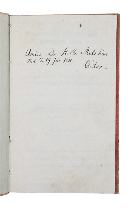 De principiis philosophicis disciplinæ juris. Dissertatio, qvam pro summis in philosophia honoribus academicis rite obtinendis publicæ disqvisitioni subjicit die XXII Junii MDCCCXI respondente J.A. Lynge.