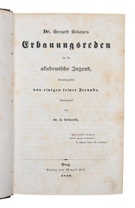 Erbauungsreden an die akademische Jugend. 4 vols. 