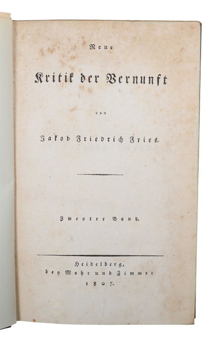 Neue Kritik der Vernunft. 3 vols. 
