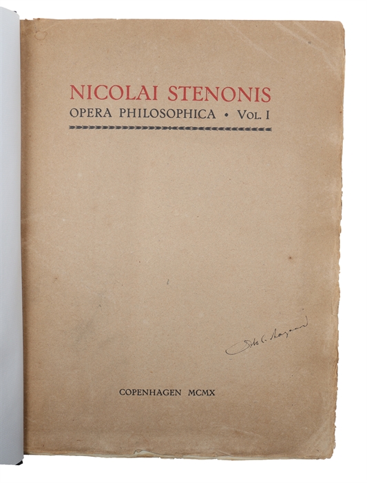 Opera Philosophica. Edited by Vilhelm Maar. At the Expense of the Carlsbergfond. 2 Vols.