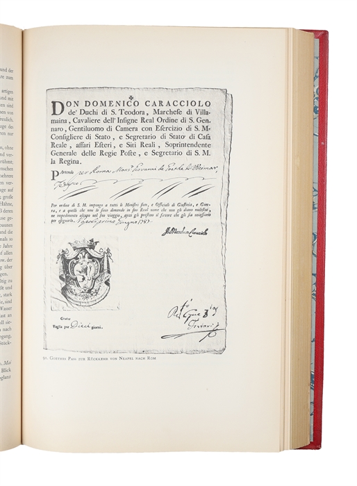 Italienische Reise. Mit den Zeichnungen Goethes, seiner Freunde und Kunstgenossen. Neu herausgegeben vom Goethe-Nationalmuseum.
