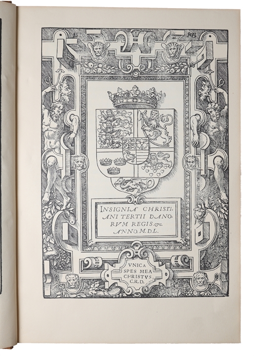 Biblia/Det er den gantske Hellige Scrifft'/Udsæt paa Danske. Prentit i Københaffn/aff Ludiwich Dietz. 1550.