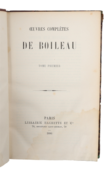 Oevres complètes. 2 tomes.
